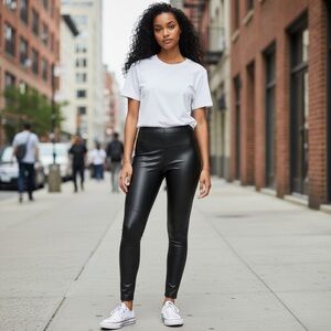 PU Faux Leather Black Leggings
New